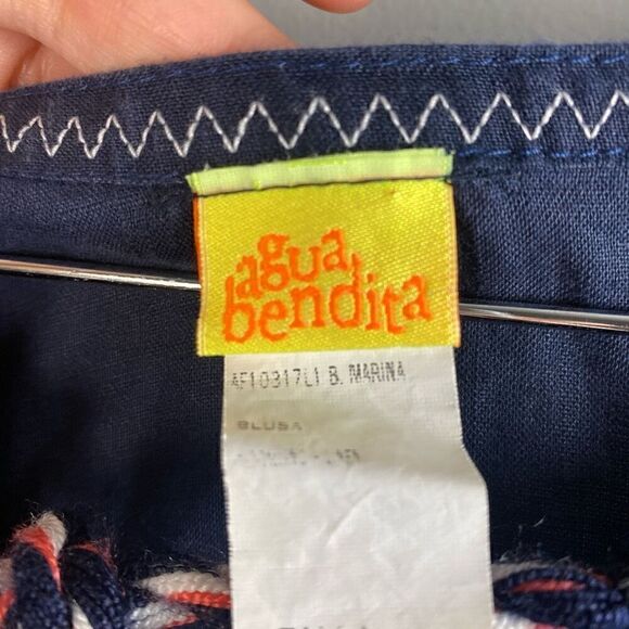 AGUA BENDITA SWIMWEAR BENDITO MARINA EMBROIDERED BLOUSE - Picture 7 of 10